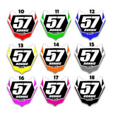 REVVI 18" 20" CUSTOM FRONT PLATE DECAL