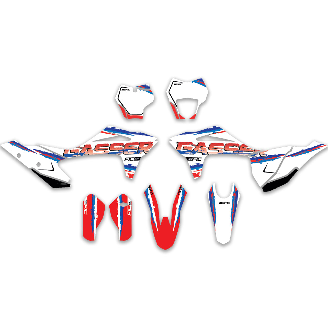 GASGAS CUSTOM RETRO DESIGN GRAPHICS DECAL KIT