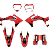ALL GASGAS CUSTOM RED BLACK 2026 DESIGN GRAPHICS DECAL KIT