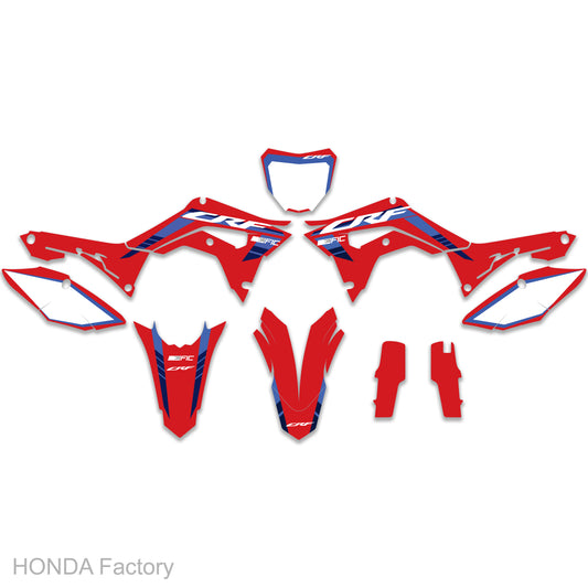 HONDA CRF 250R 2019 - 2021 Factory Graphics Kit