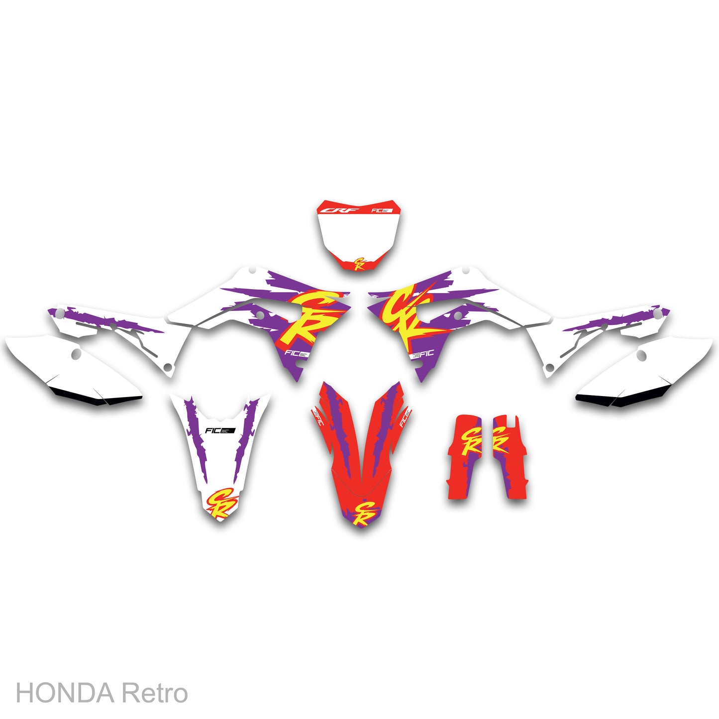 HONDA CRF 450RWE 2021 - 2023 Retro Graphics Kit