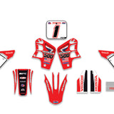 ALL HONDA CR 500 1989 CUSTOM GRAPHICS DECAL KIT