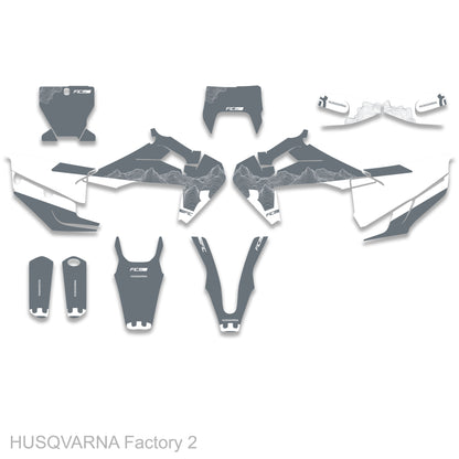 HUSQVARNA TC/FC 125-450 2019 - 2022 Factory Graphics Kit