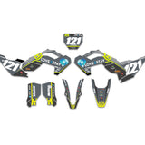 ALL HUSQVARNA OEM YELLOW/GREY DESIGN CUSTOM GRAPHICS DECAL KIT