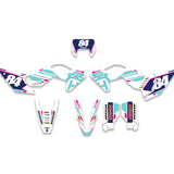 ALL HUSQVARNA PINK TEAL CUSTOM GRAPHICS DECAL KIT