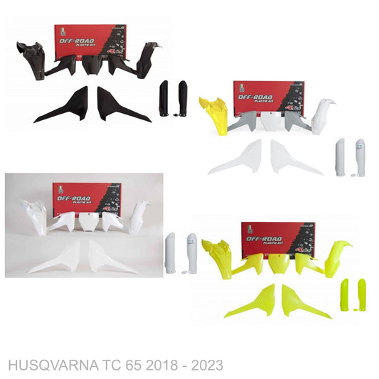 HUSQVARNA TC 65 2018 - 2023 Start From WHITEOUT Graphics Kit