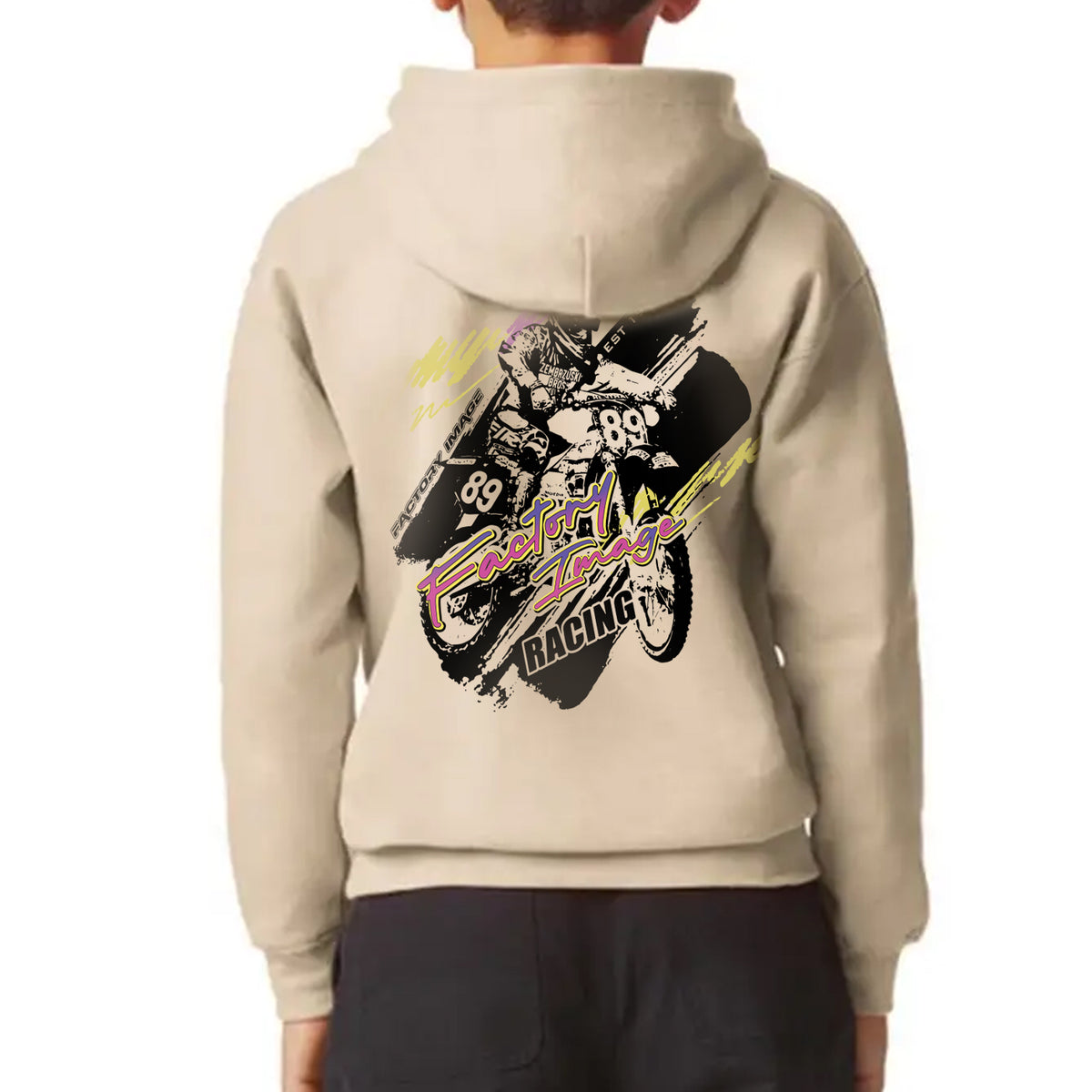 KIDS HOODY SAND RETRO MX