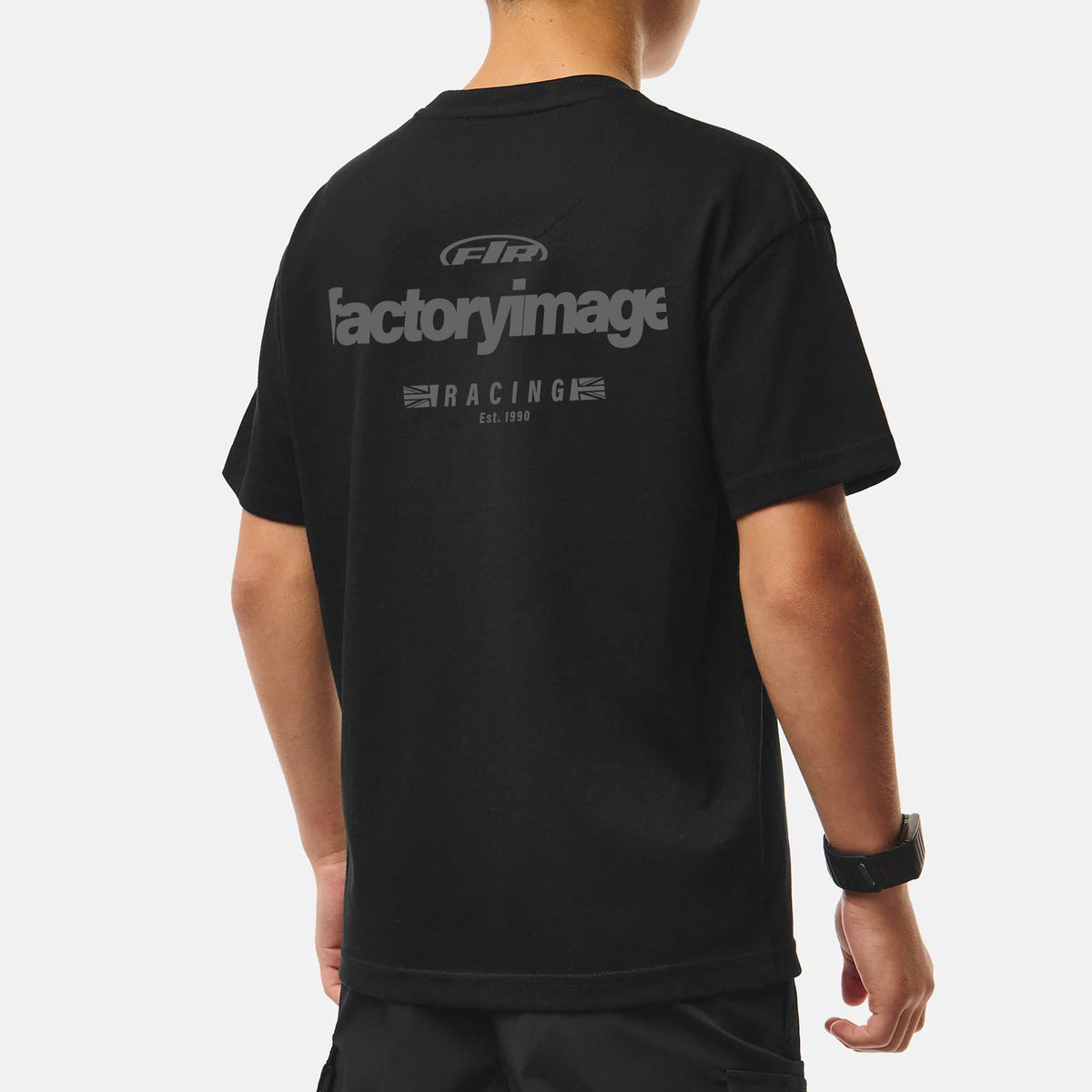 KIDS BLACK GREY MX TEE
