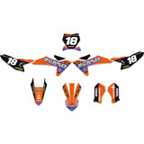 ALL KTM CUSTOM PINK PURPLE DESIGN GRAPHICS DECAL KIT