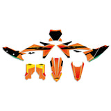 ALL KTM SX SXF EXC EXCF CUSTOM OEM FACTORY DESIGN 2 GRAPHICS DECAL KIT