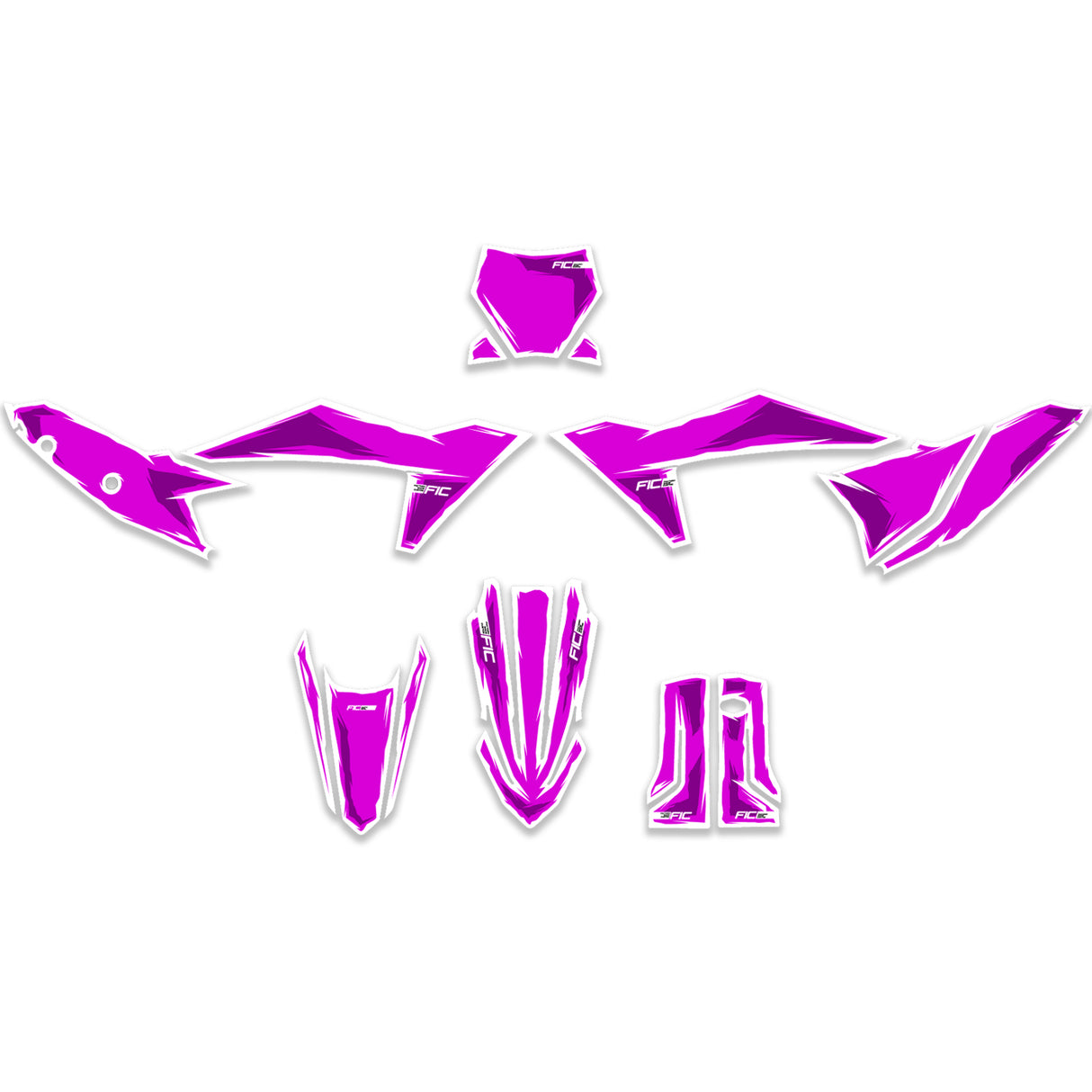 ALL KTM CUSTOM ILLUSTRATED DESIGN GRAPHICS DECAL KIT