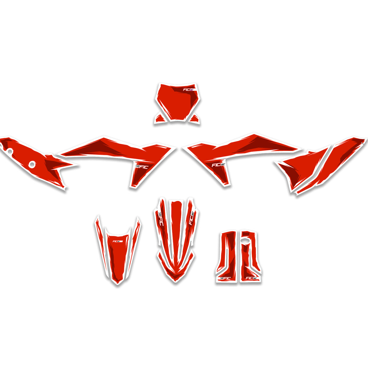 ALL KTM CUSTOM ILLUSTRATED DESIGN GRAPHICS DECAL KIT