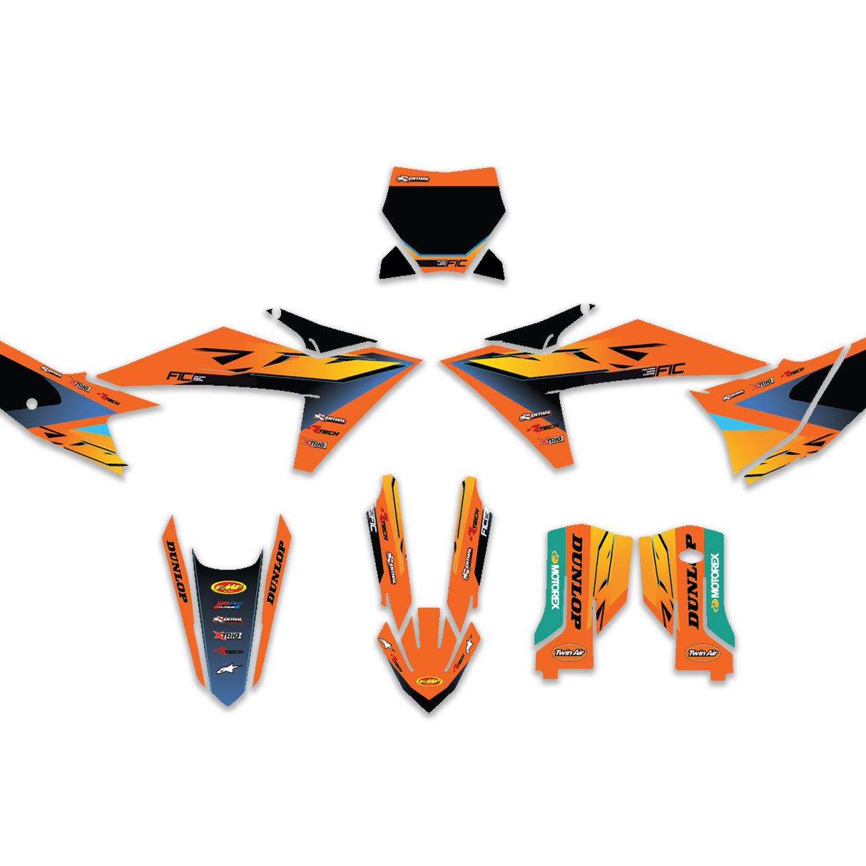 ALL KTM CUSTOM 2026 DESIGN GRAPHICS DECAL KIT