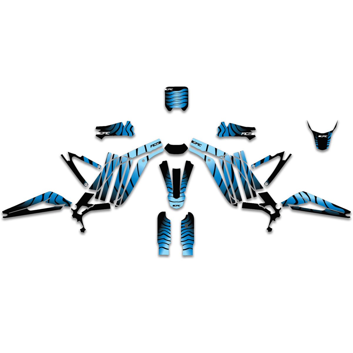SURRON LIGHT BEE ULTRA BEE CUSTOM ANNIVERSARY BLUE GRAPHICS DECAL KIT
