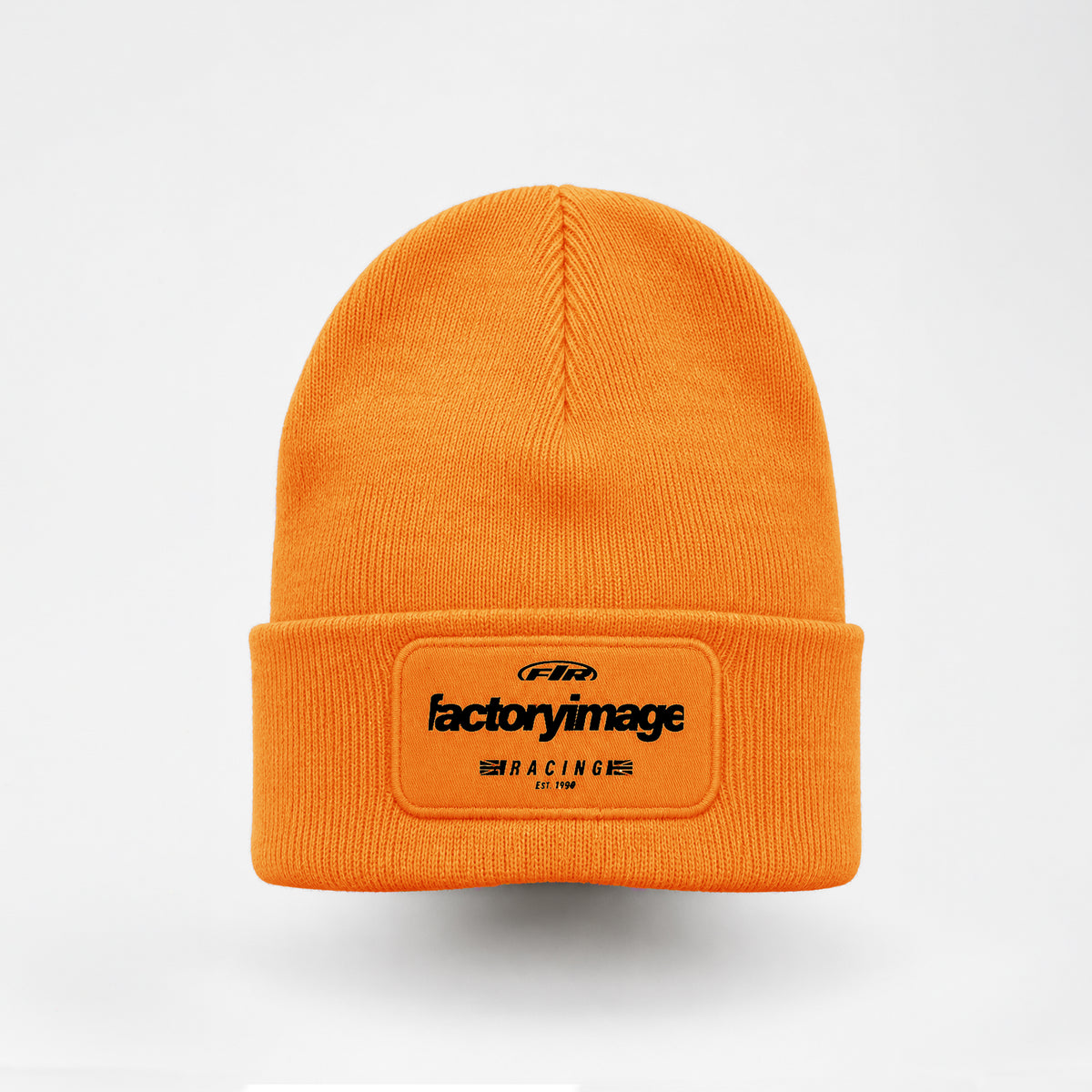 ORANGE BEANIE PATCH MOTO MX DESIGN