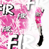 FIR Motocross & Enduro Knee Brace Sock FIR PINK GRAFFITI