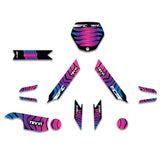 REVVI 12" 16" 18" 20" CUSTOM ANNIVERSARY PINK PURPLE GRAPHICS DECAL KIT