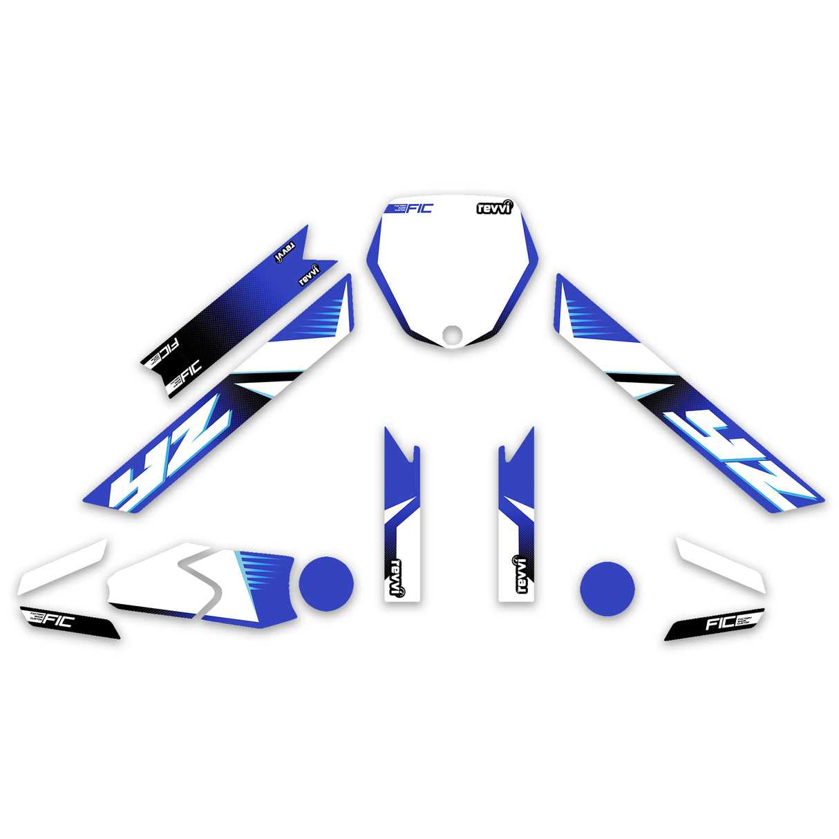 REVVI 12" 16" 18" CUSTOM YAMAHA OEM GRAPHICS DECAL KIT
