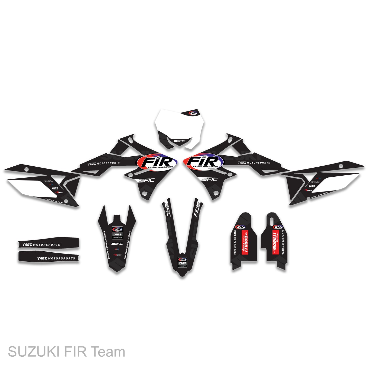 SUZUKI RM-Z 250 2019 - 2023 FIR Team Graphics Kit