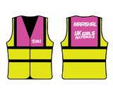 EVENT HI VIS BIBS FOR MARSHALS/STEWARDS FULL CUSTOMISATION