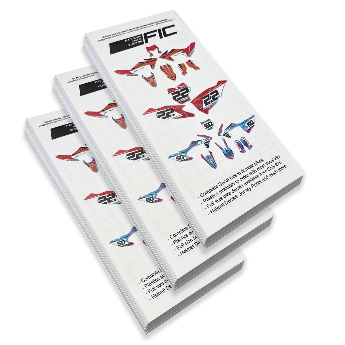 Road Rally Time Card ENDURO TIME CARDS PACK OF 100 – Factory Image Racing