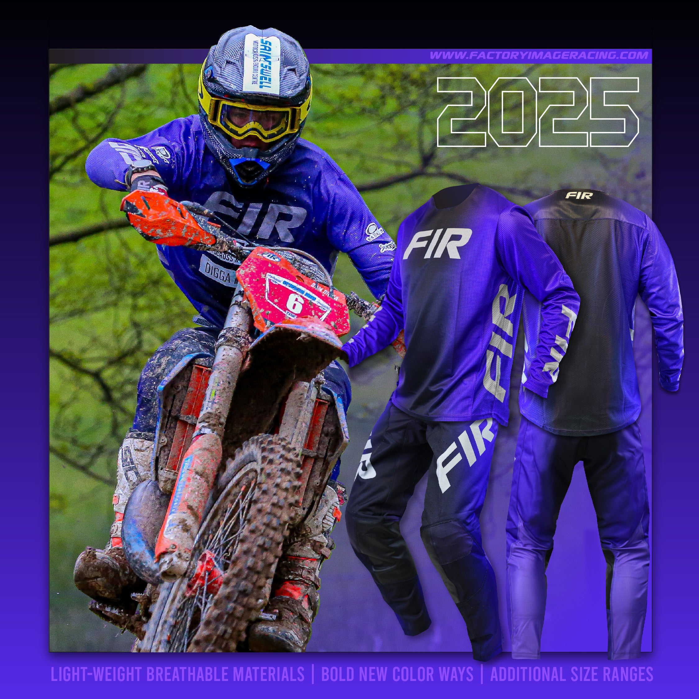 LITE FADE PANTS PURPLE – Factory Image Racing