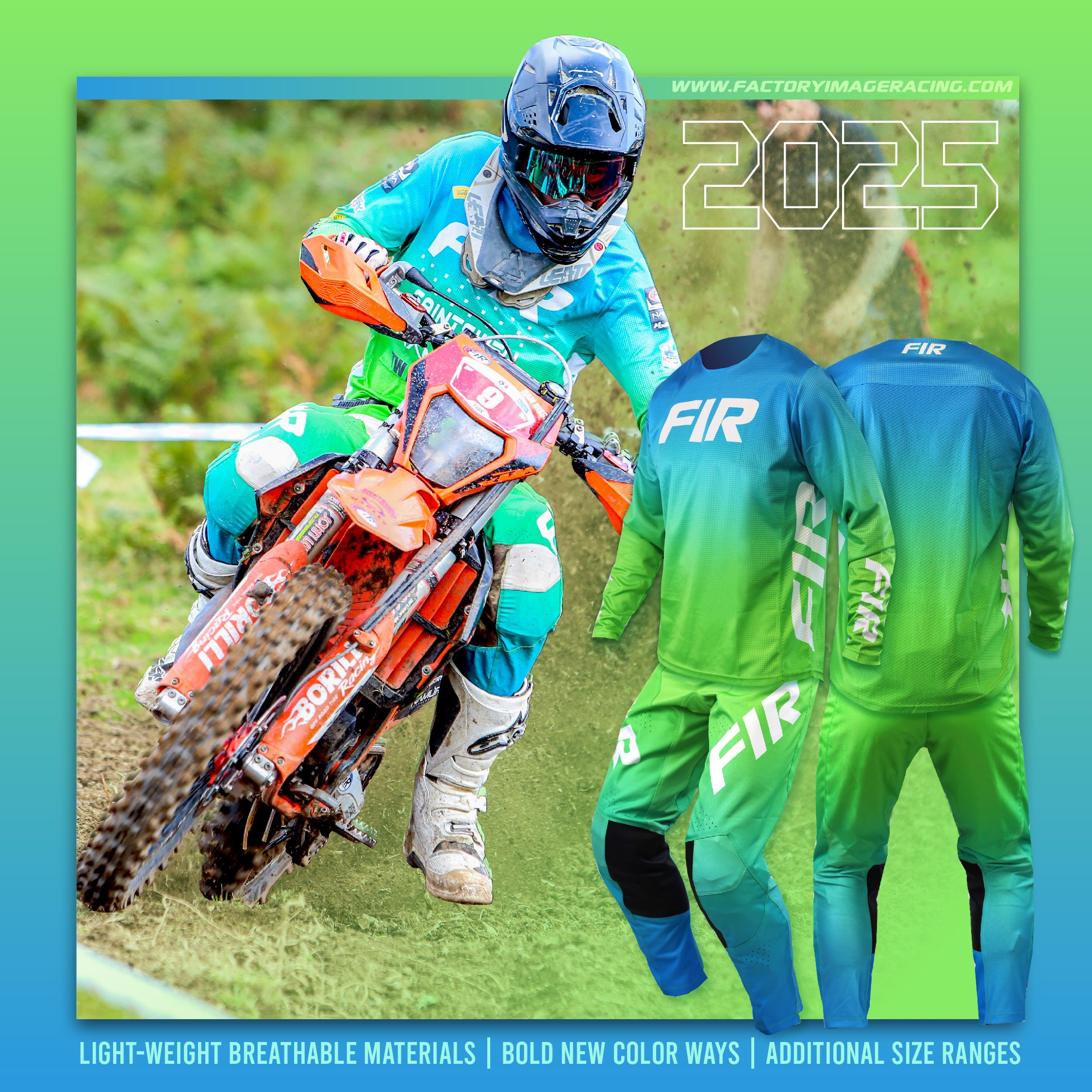 LITE FADE PANTS GREEN – Factory Image Racing