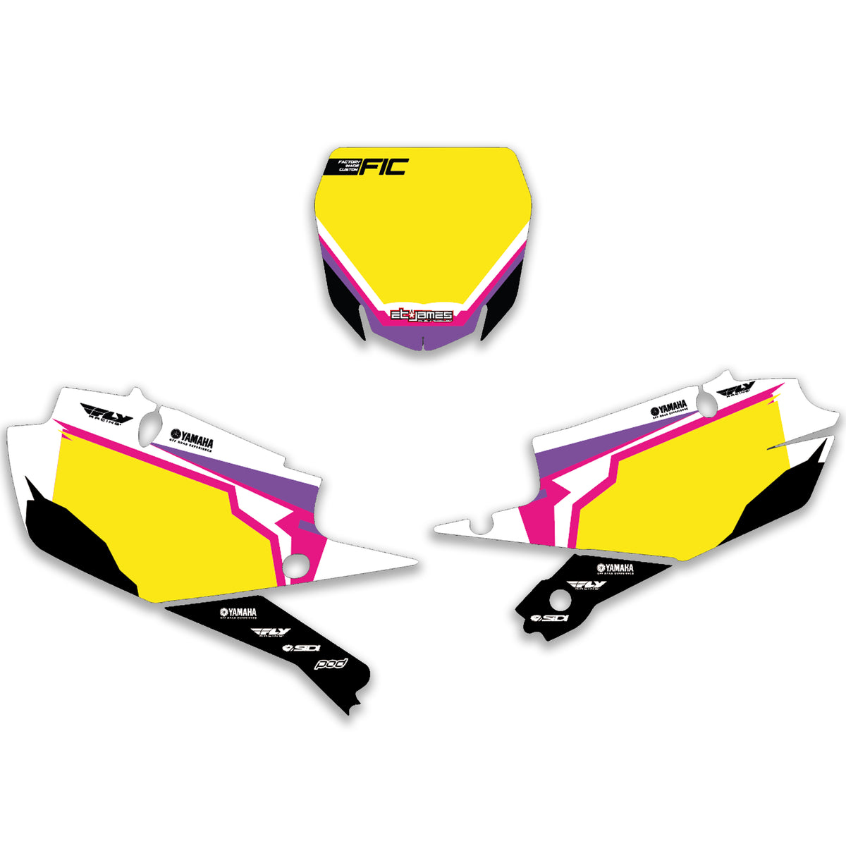 ALL YAMAHA CUSTOM PLATES MX AND ENDURO MXGP, ENDURO GP COMPLIANT