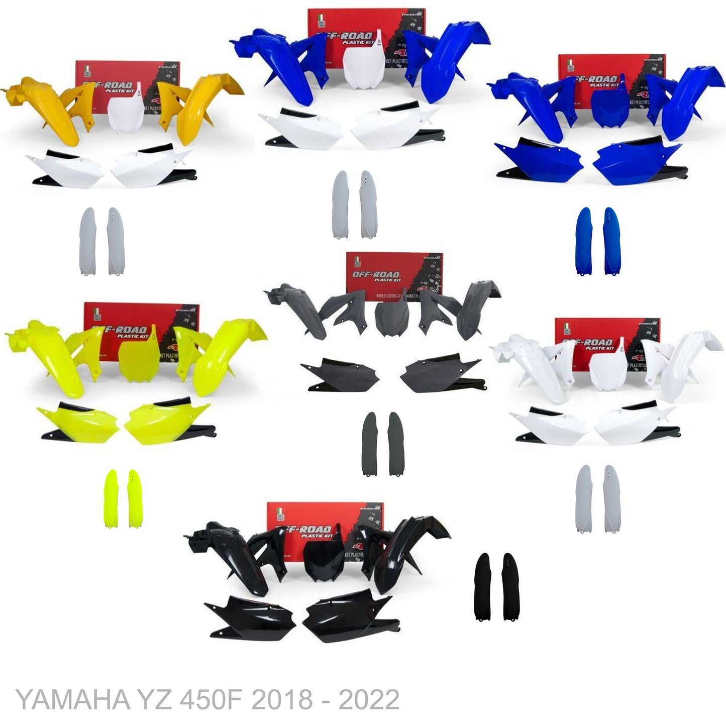 YAMAHA YZ 450F 2018 - 2022 Retro Graphics Kit