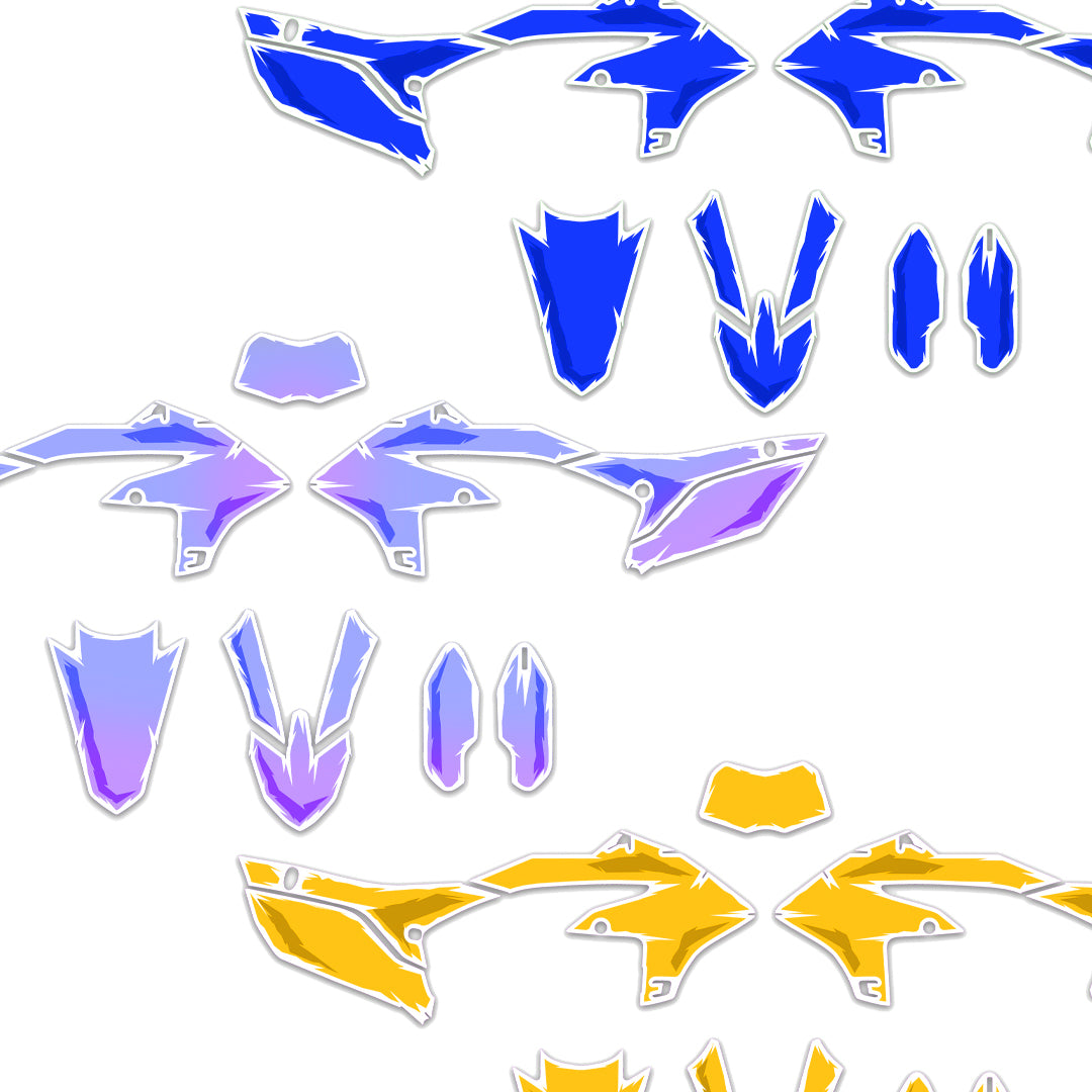 ALL YAMAHA CUSTOM CUSTOM ILLUSTRATED DESIGN GRAPHICS DECAL KIT