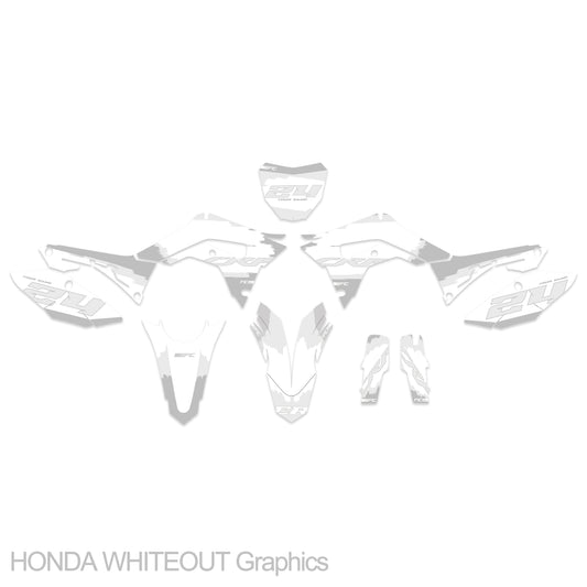 HONDA CR 85 2003 - 07 Start From WHITEOUT Graphics Kit