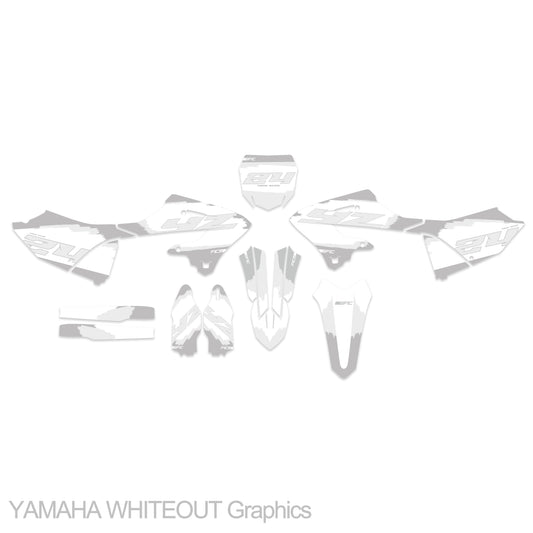 YAMAHA WR 250F 2007 - 2013 Start From WHITEOUT Graphics kit