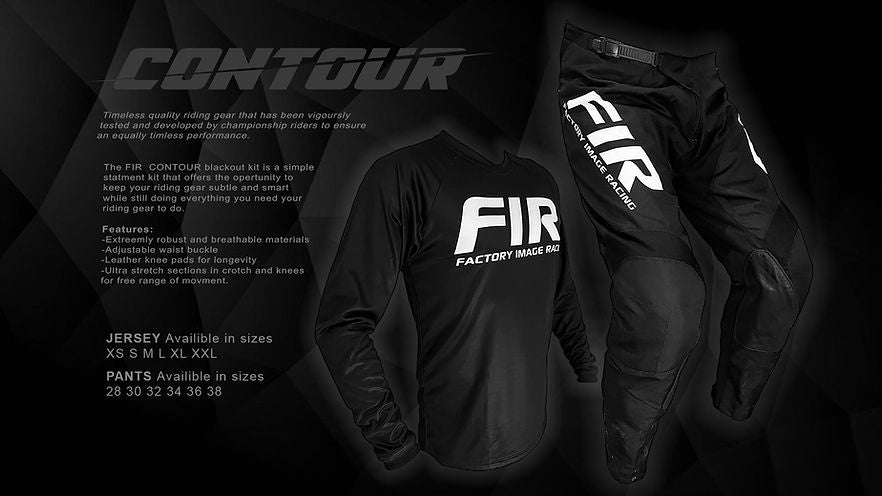 Contour Black/White MX Pants