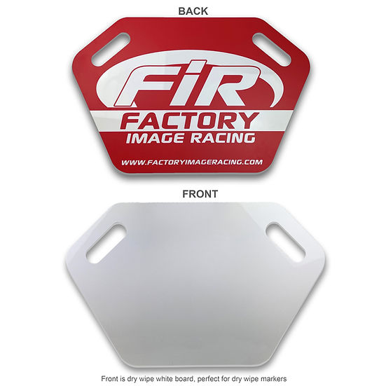Pit Board Color Rd FIR PIT BOARD RED – Factory Image Racing