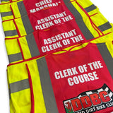 EVENT HI VIS BIBS FOR MARSHALS/STEWARDS FULL CUSTOMISATION