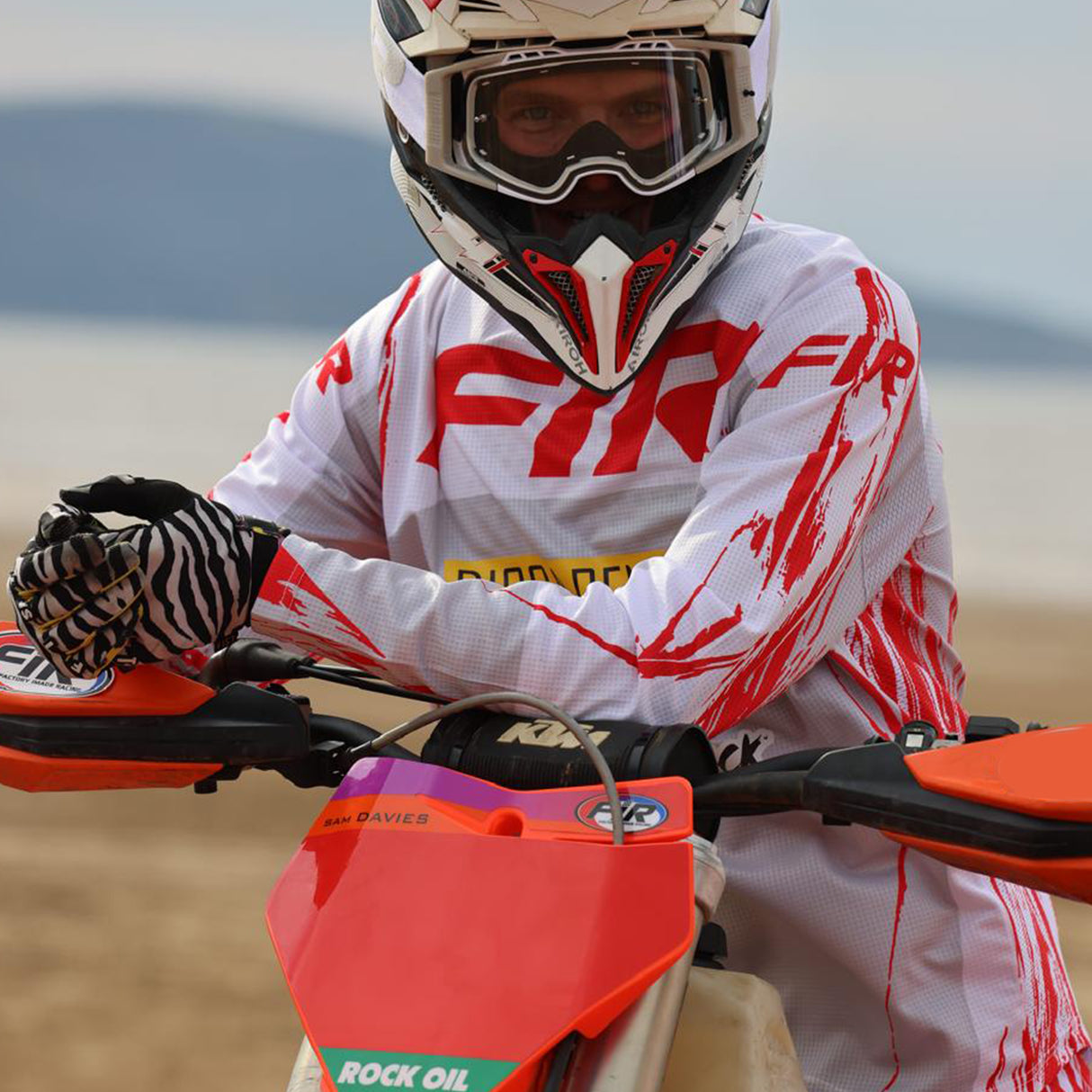EFFEX PANTS RED GREY MX & ENDURO PANTS