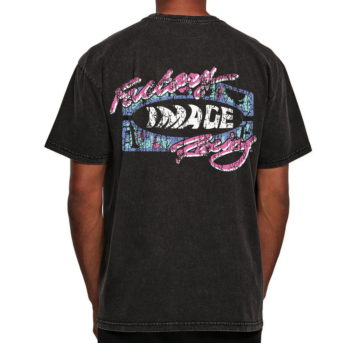 RELAXED FIT WASHED EFFECT RETRO ADULT TEE