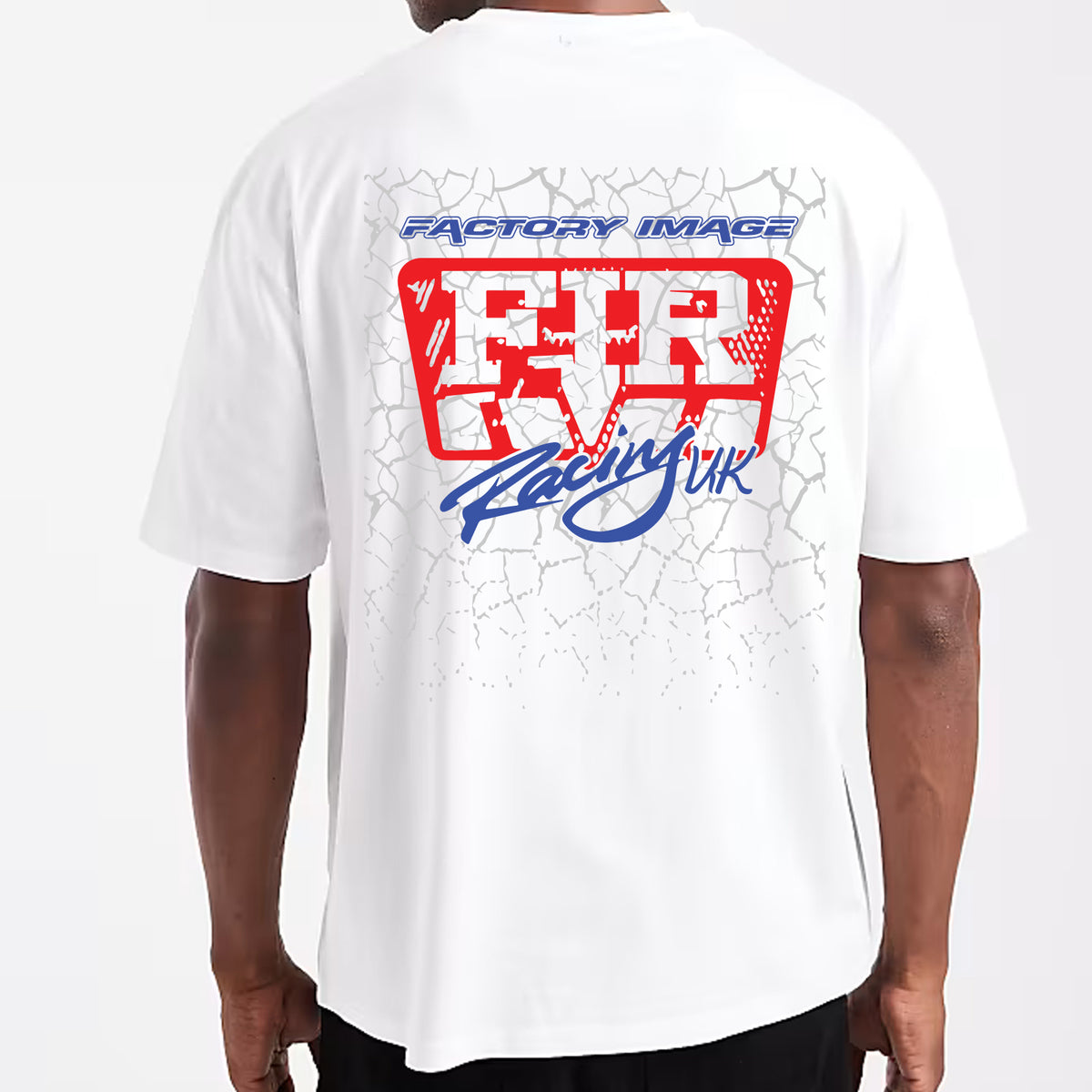RELAXED FIT RETRO ADULT MX TEE WHITE