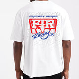 RELAXED FIT RETRO ADULT MX TEE WHITE